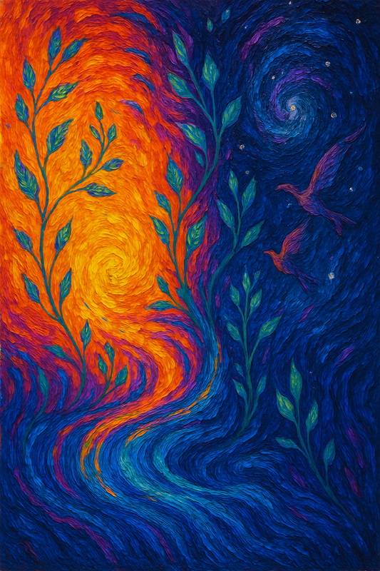 Whispers of Twilight: A Dance of Day and Night
